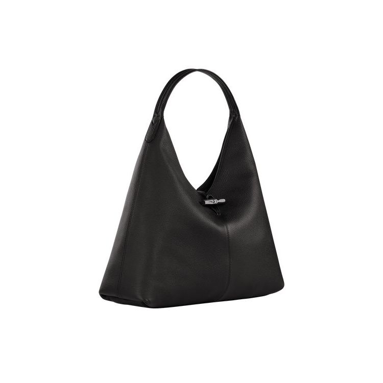 Longchamp Hobo Xl Leren Schoudertassen Zwart | 350419-HDR