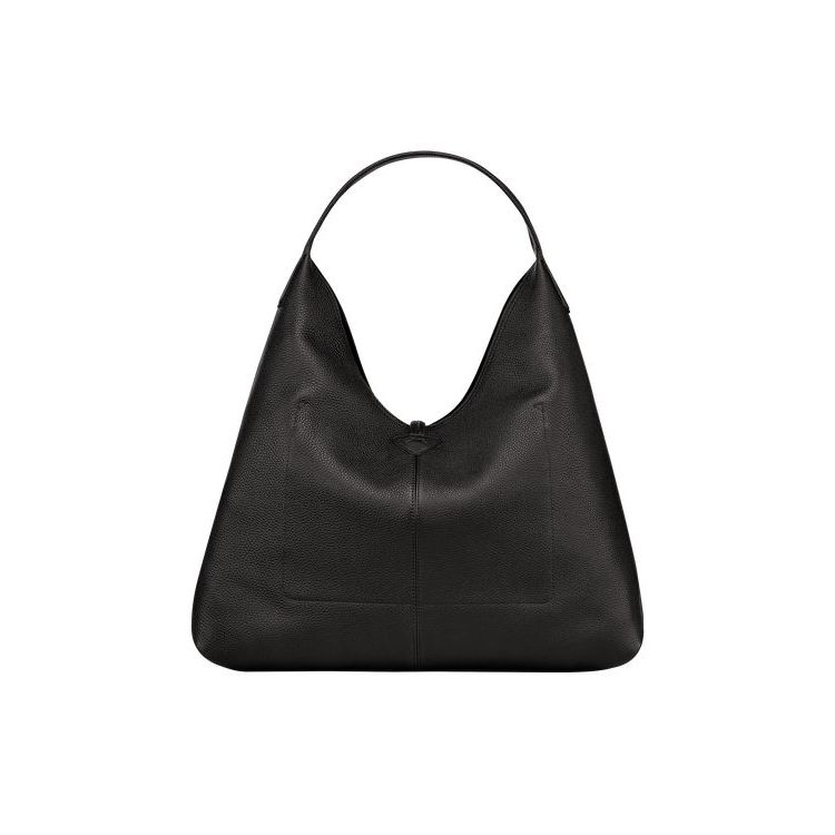 Longchamp Hobo Xl Leren Schoudertassen Zwart | 350419-HDR