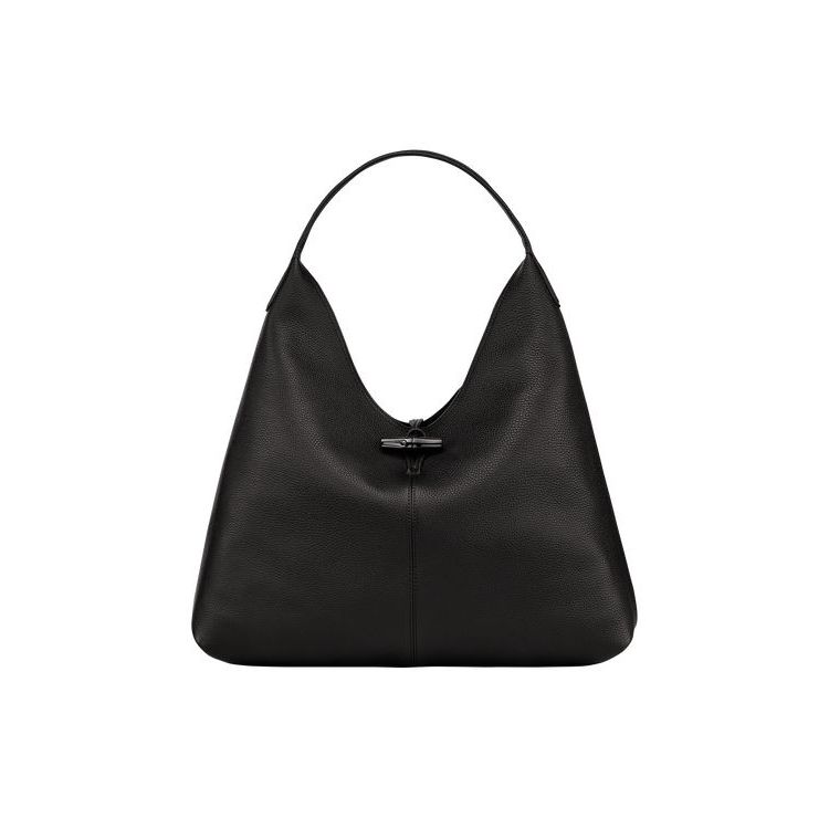 Longchamp Hobo Xl Leren Schoudertassen Zwart | 350419-HDR