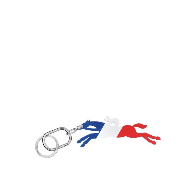 Longchamp Horse Leren Sleutelhanger Donkerblauw | 340751-PZY