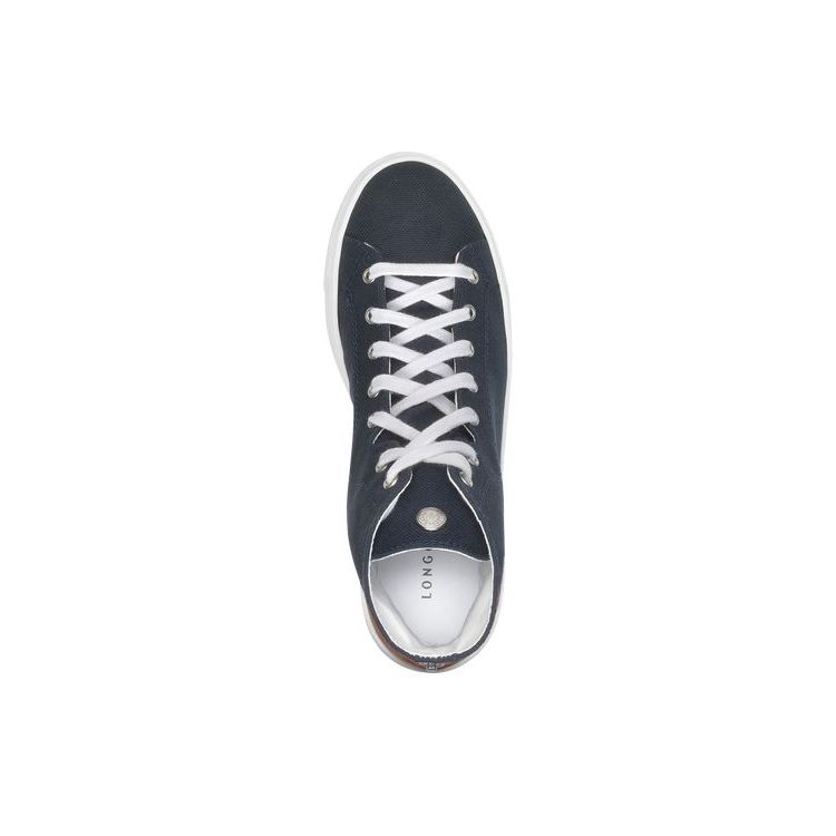 Longchamp Katoenen Sneakers Donkerblauw | 054798-IRP