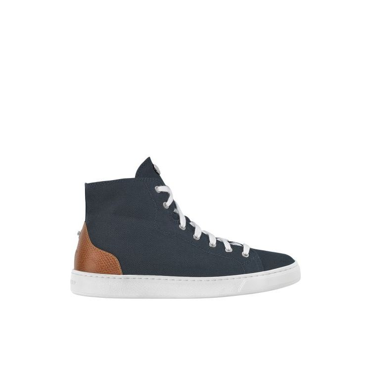 Longchamp Katoenen Sneakers Donkerblauw | 054798-IRP