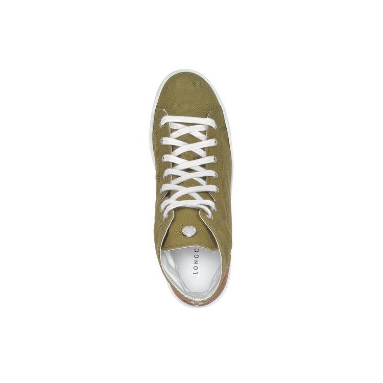 Longchamp Katoenen Sneakers Khaki | 809643-MXG