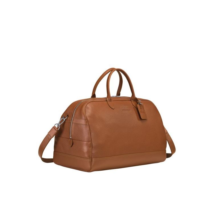 Longchamp L Caramel Leren Reistas Bruin | 273610-JER