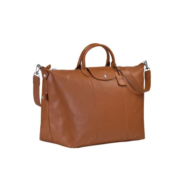 Longchamp L Caramel Leren Reistas Bruin | 631870-ETB