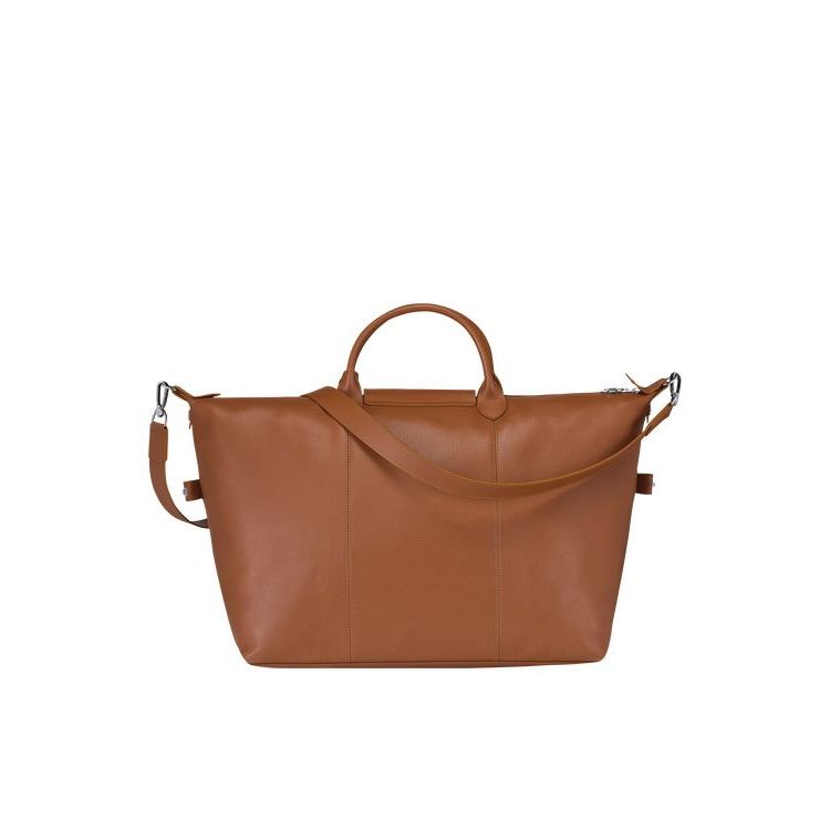 Longchamp L Caramel Leren Reistas Bruin | 631870-ETB