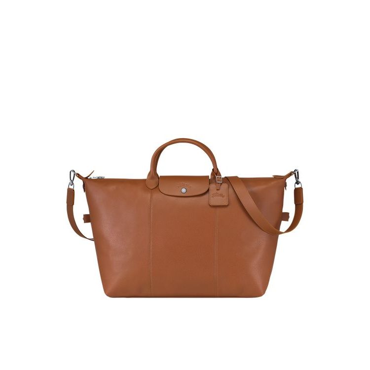 Longchamp L Caramel Leren Reistas Bruin | 631870-ETB