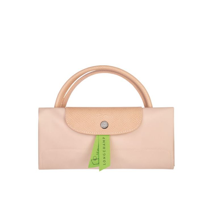 Longchamp L Flowers Recycled canvas Reistas Lichtroze | 390415-IFS