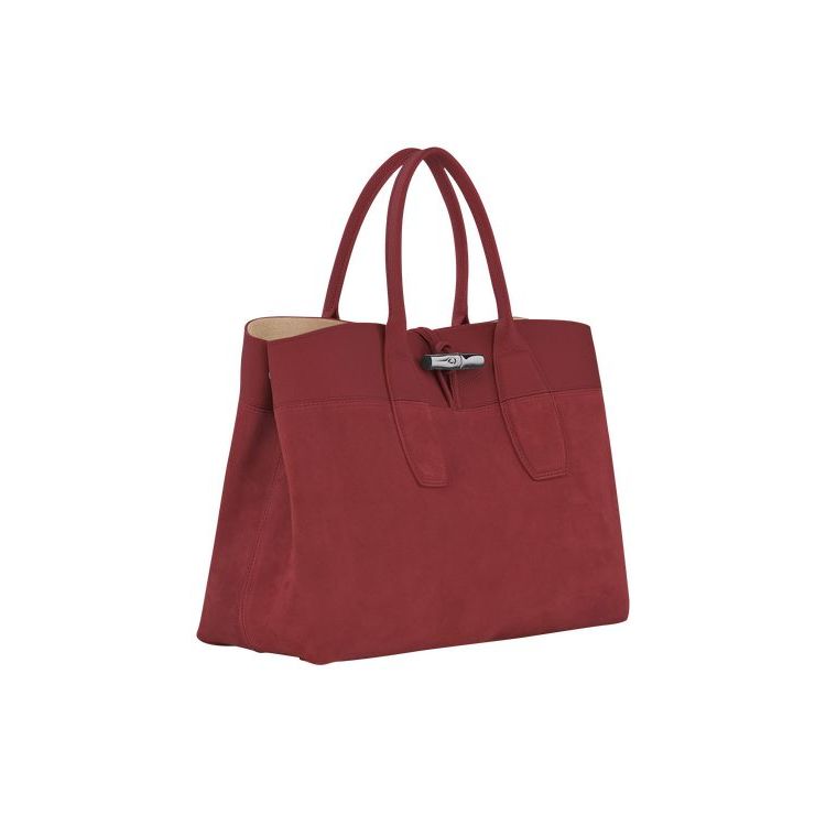 Longchamp L Leren Handtas Rood | 108279-KXG