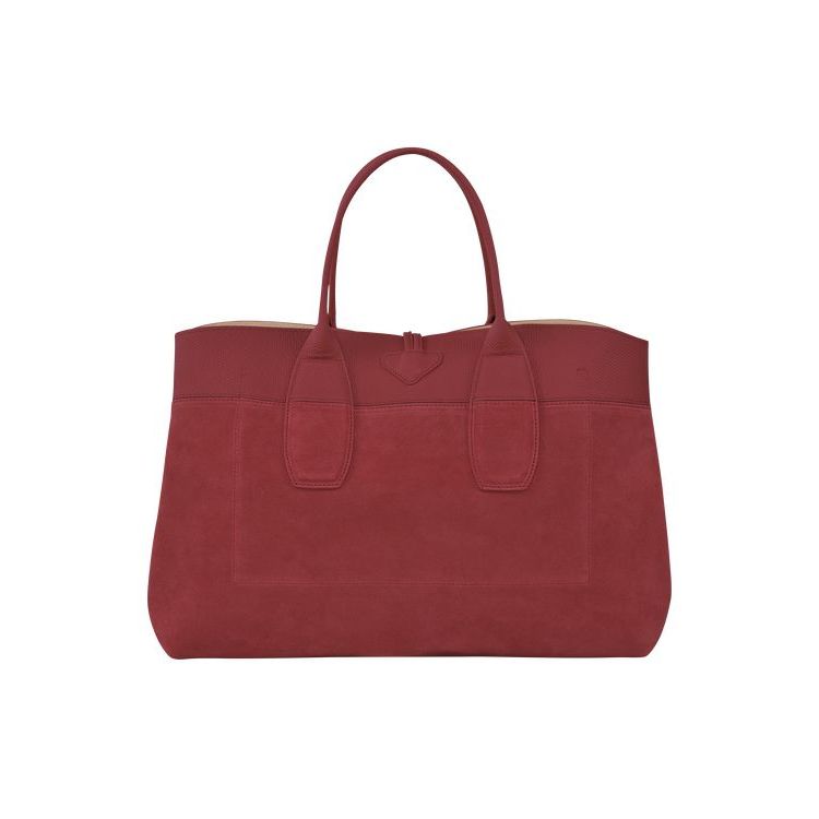 Longchamp L Leren Handtas Rood | 108279-KXG