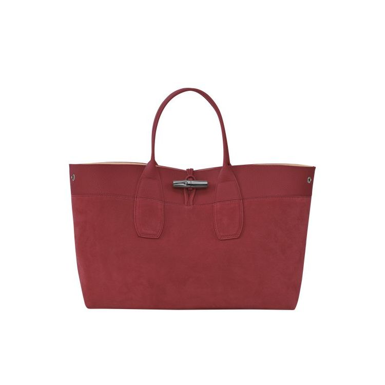 Longchamp L Leren Handtas Rood | 108279-KXG