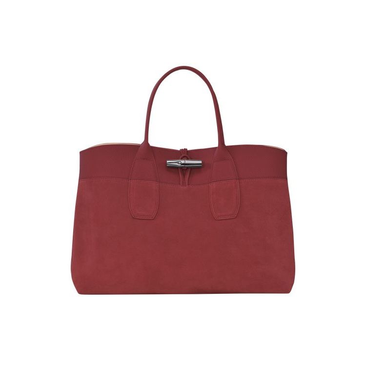 Longchamp L Leren Handtas Rood | 108279-KXG