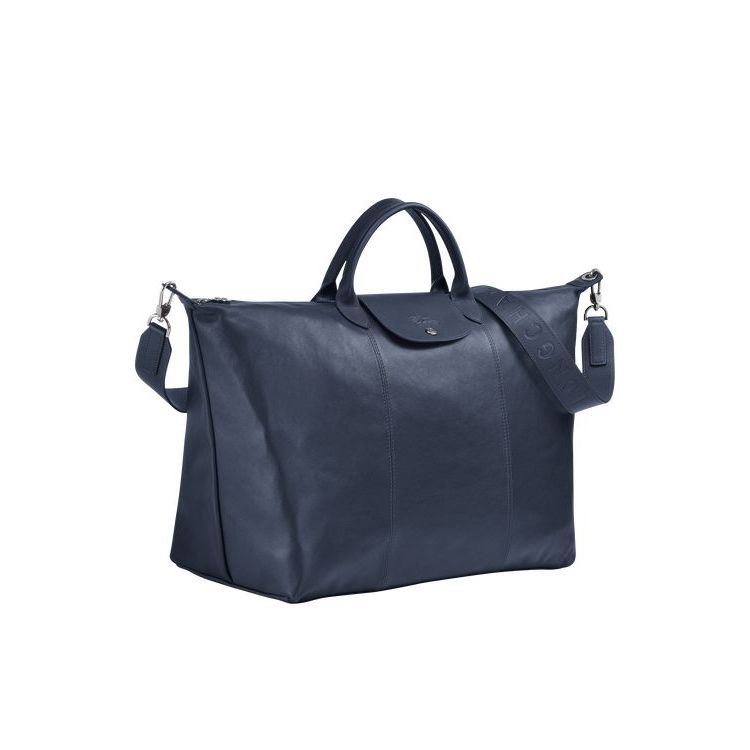 Longchamp L Leren Reistas Donkerblauw | 129046-CIV