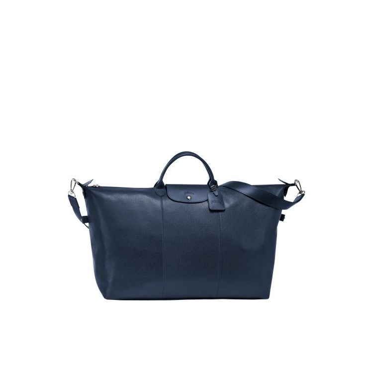 Longchamp L Leren Reistas Donkerblauw | 384295-MWF