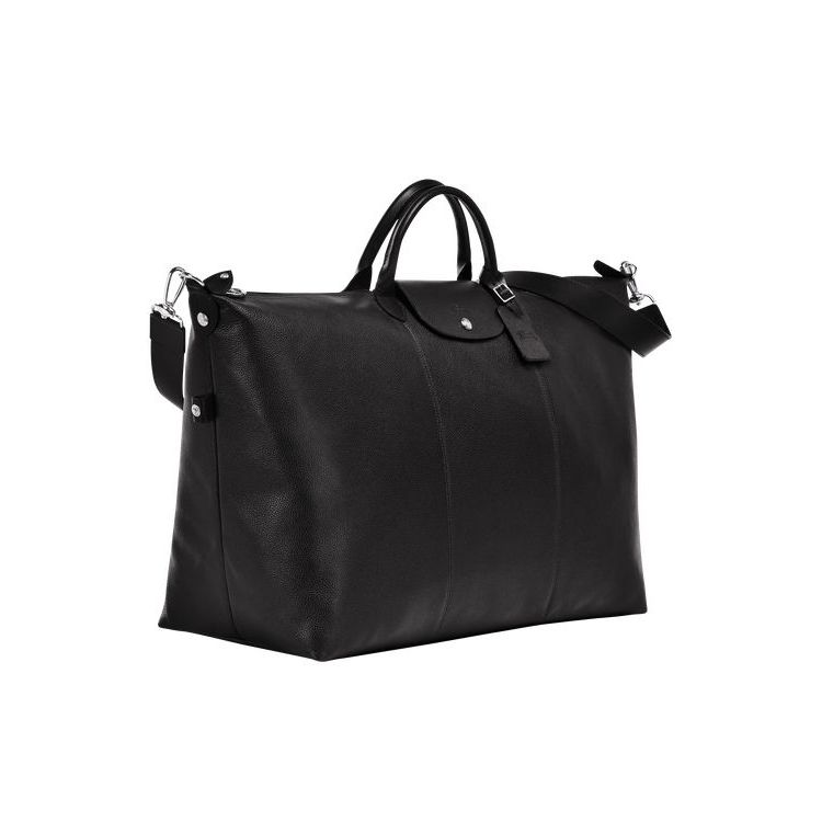 Longchamp L Leren Reistas Zwart | 310576-ZAK