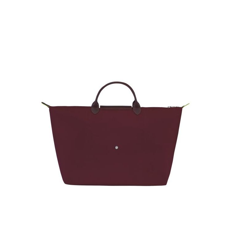 Longchamp L Recycled canvas Reistas Bordeaux | 159068-ZHA