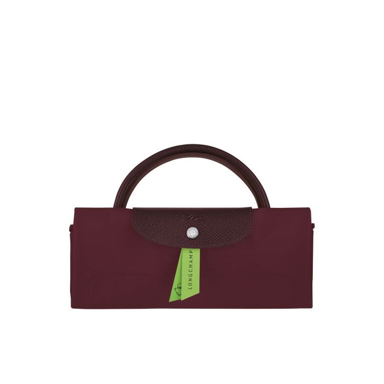 Longchamp L Recycled canvas Reistas Bordeaux | 159068-ZHA