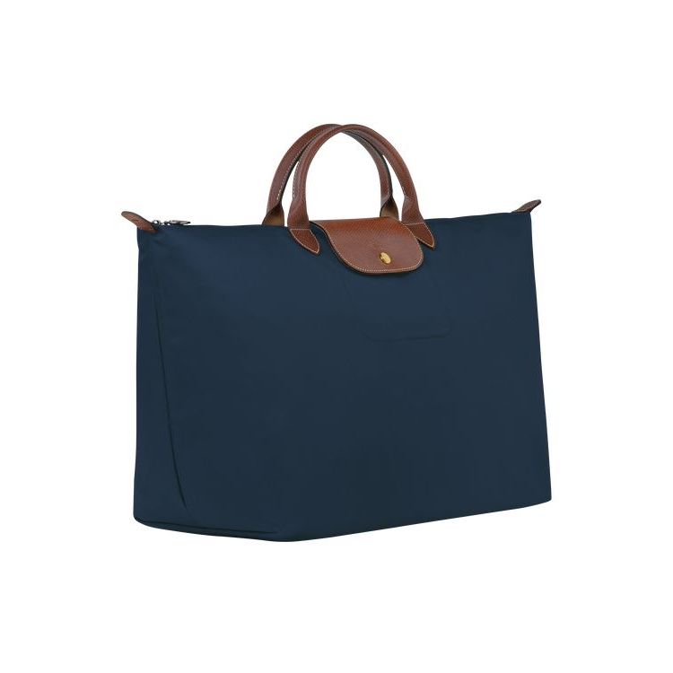 Longchamp L Recycled canvas Reistas Donkerblauw | 270913-EMG