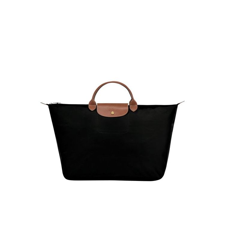 Longchamp L Recycled canvas Reistas Zwart | 582476-OWT