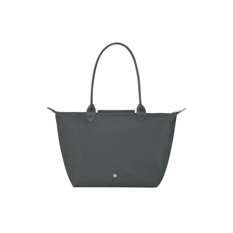 Longchamp L Recycled canvas Schoudertassen Diepgrijs | 439856-QPG