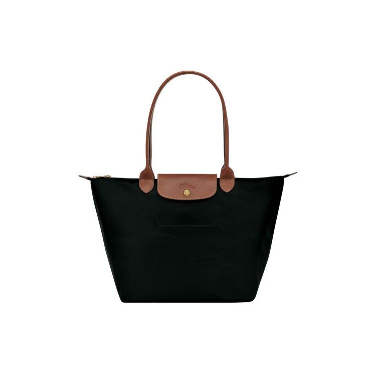 Longchamp L Recycled canvas Schoudertassen Zwart | 532804-MFC