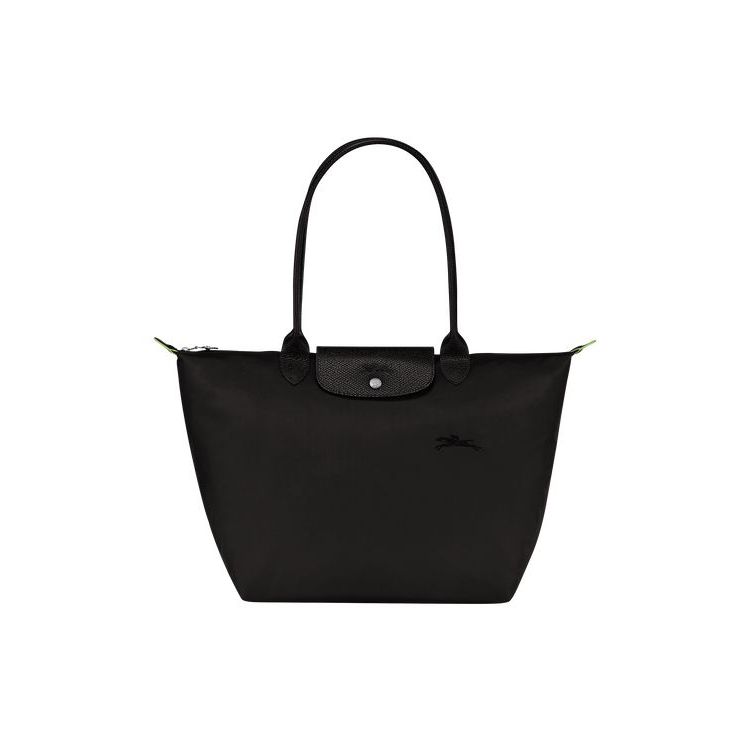 Longchamp L Recycled canvas Schoudertassen Zwart | 562138-GHC