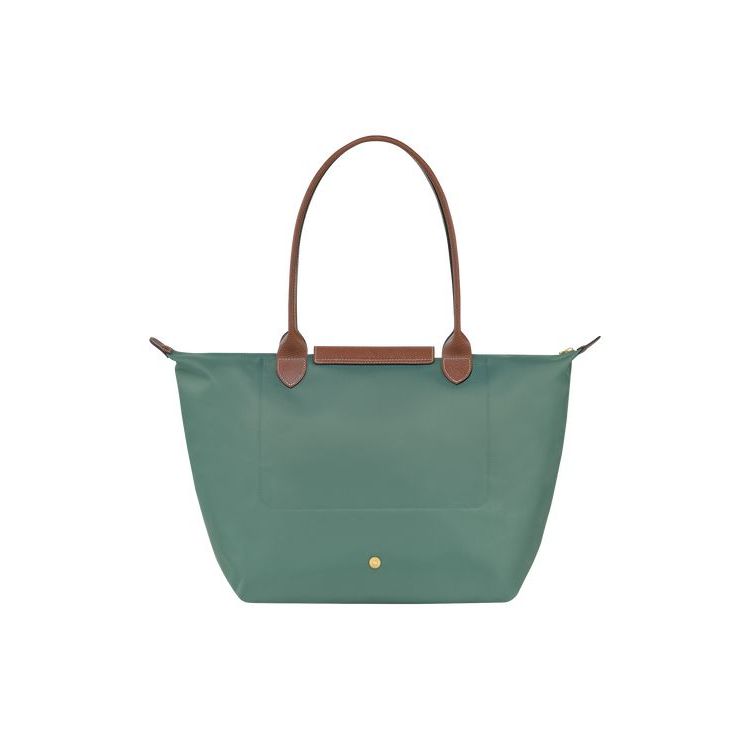 Longchamp L Recycled canvas Schoudertassen Grijs Groen | 768019-BXF