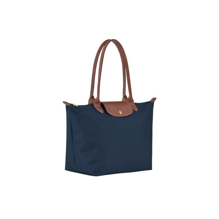 Longchamp L Recycled canvas Schoudertassen Donkerblauw | 975821-MJL