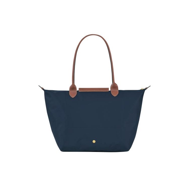 Longchamp L Recycled canvas Schoudertassen Donkerblauw | 975821-MJL