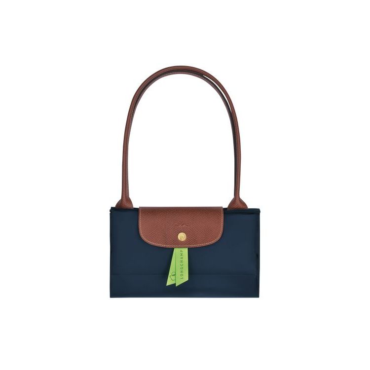 Longchamp L Recycled canvas Schoudertassen Donkerblauw | 975821-MJL