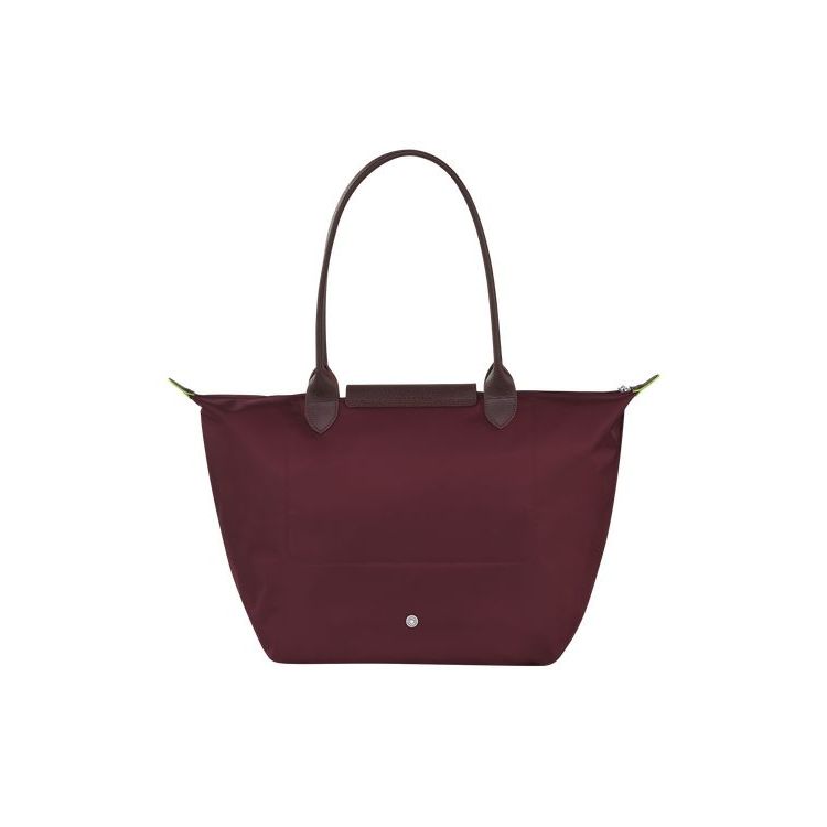 Longchamp L Recycled canvas Schoudertassen Bordeaux | 982517-MVL