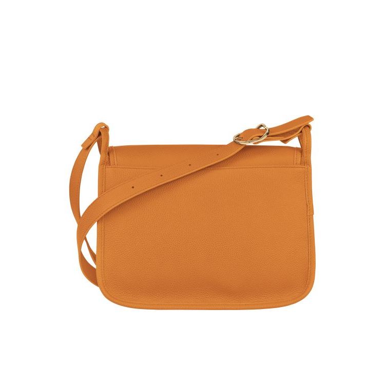 Longchamp L Saffron Leren Crossbodytassen Oranje | 047851-YPW