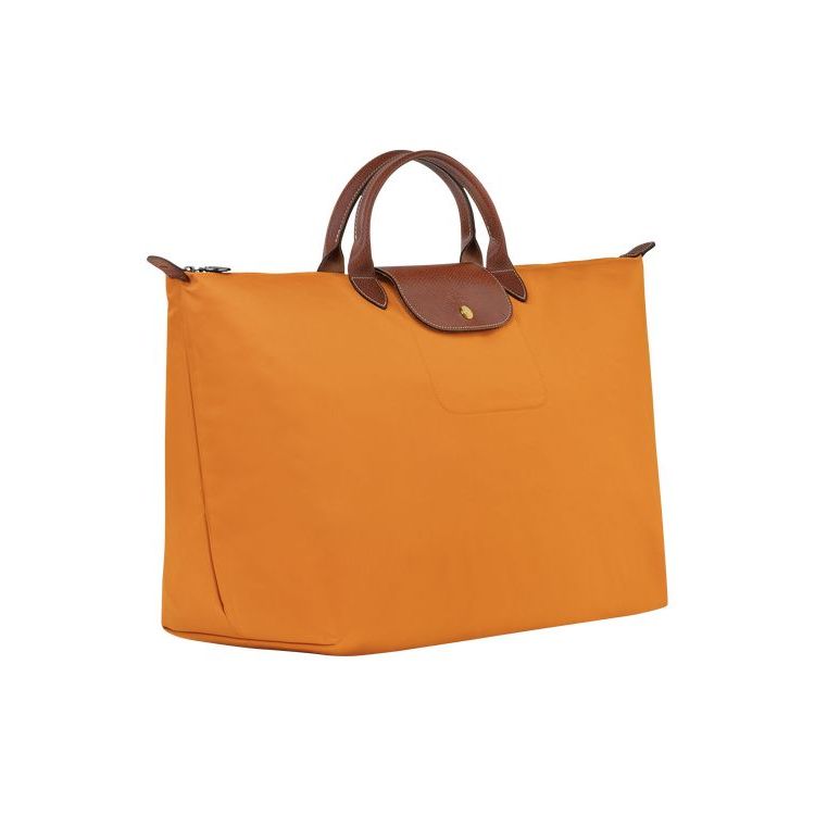 Longchamp L Saffron Recycled canvas Reistas Oranje | 235694-SWC