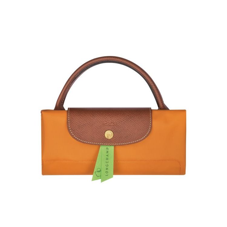 Longchamp L Saffron Recycled canvas Reistas Oranje | 235694-SWC