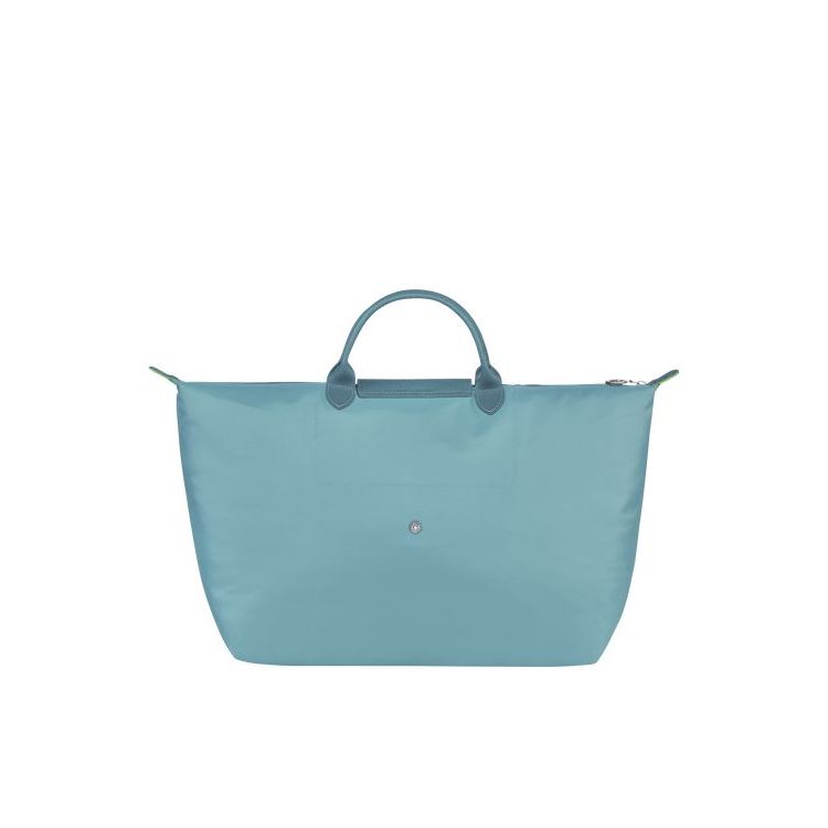 Longchamp L Thunderstorm Recycled canvas Reistas Blauw | 182360-TCH