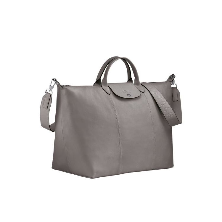 Longchamp L Turtledove Leren Reistas Grijs | 319570-XGV