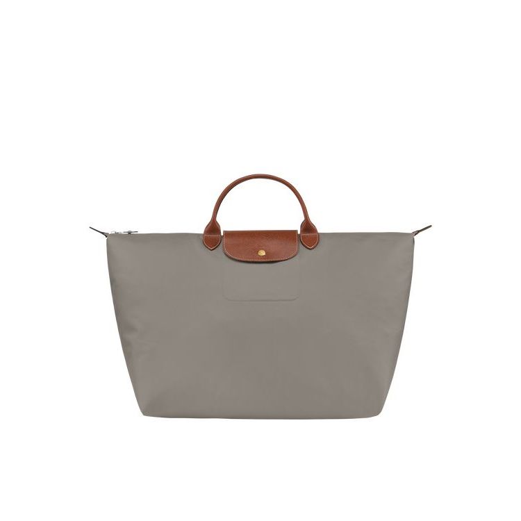 Longchamp L Turtledove Recycled canvas Reistas Grijs | 253609-JTX