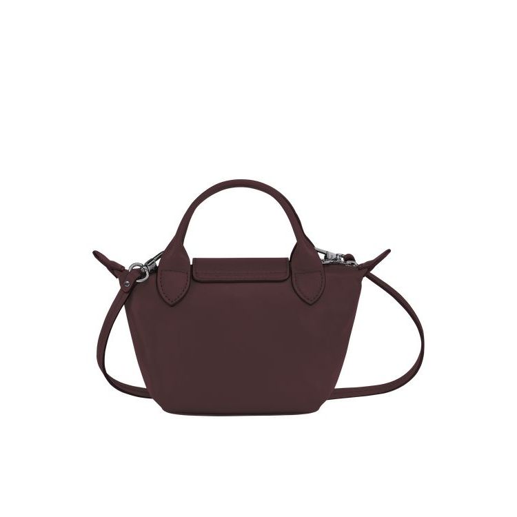 Longchamp Leren Crossbodytassen Bordeaux | 516047-LTD