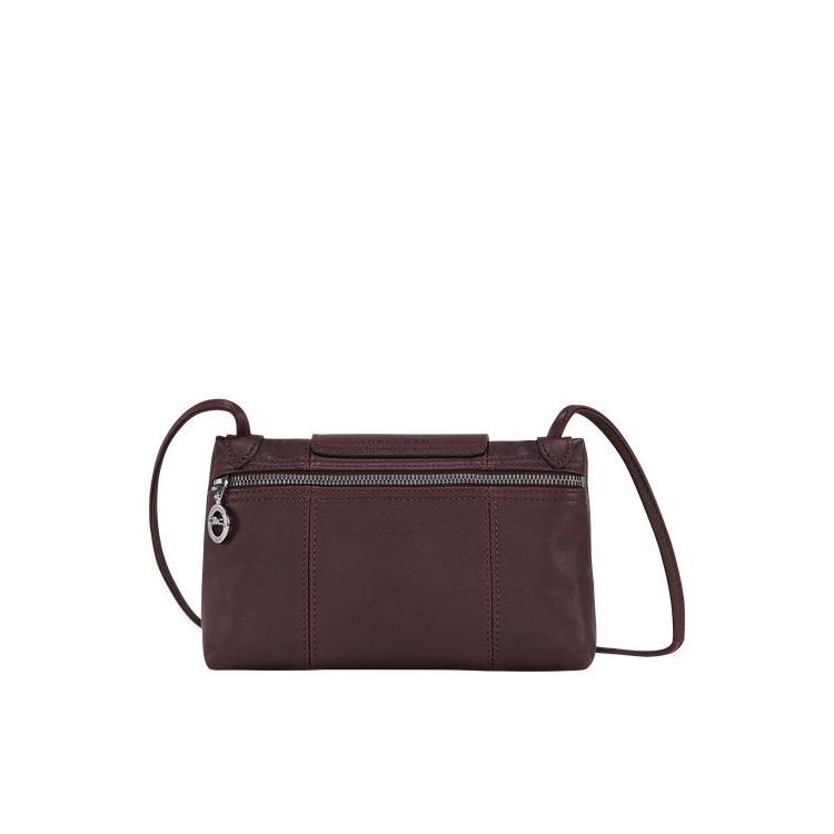 Longchamp Leren Crossbodytassen Bordeaux | 816935-HML