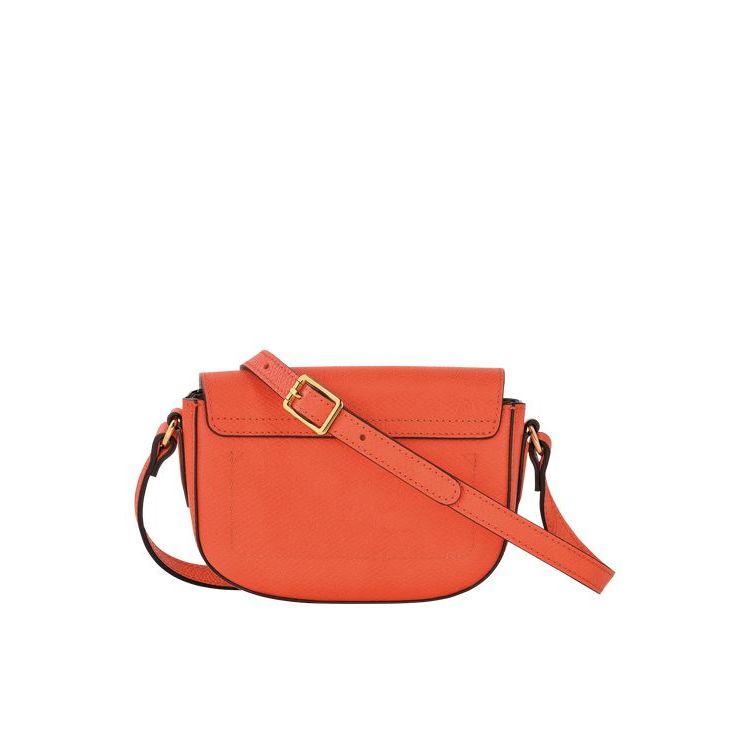 Longchamp Leren Crossbodytassen Oranje | 752638-QMJ