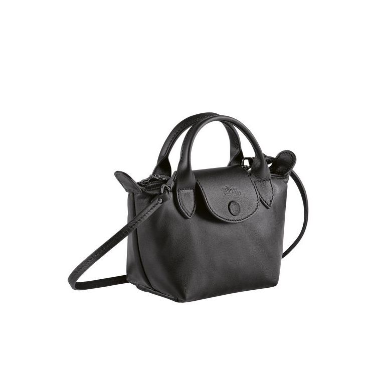 Longchamp Leren Crossbodytassen Zwart | 193476-FIA