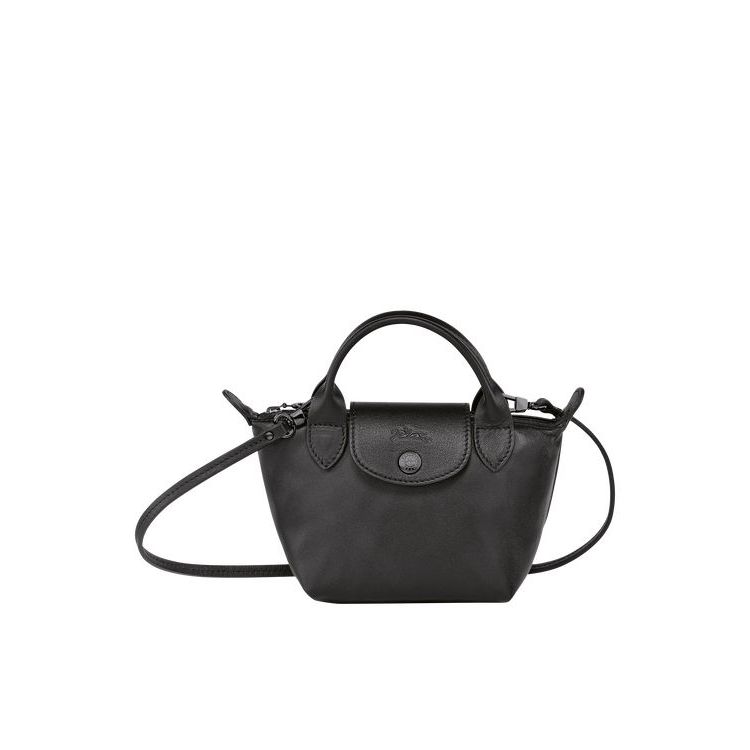 Longchamp Leren Crossbodytassen Zwart | 193476-FIA