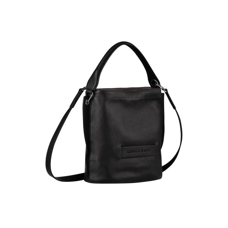 Longchamp Leren Crossbodytassen Zwart | 426389-FMW