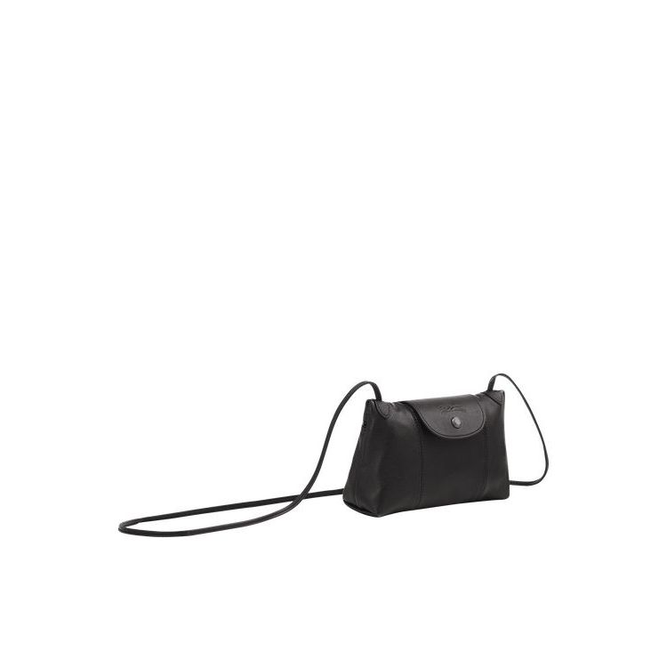 Longchamp Leren Crossbodytassen Zwart | 698524-ZSU