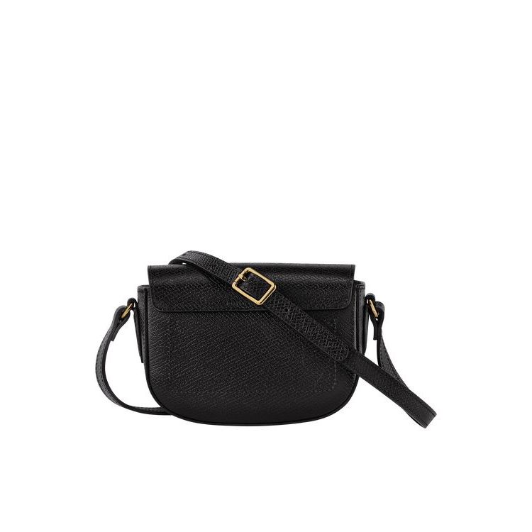 Longchamp Leren Crossbodytassen Zwart | 709164-QTW