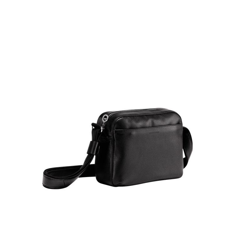 Longchamp Leren Crossbodytassen Zwart | 720346-INL