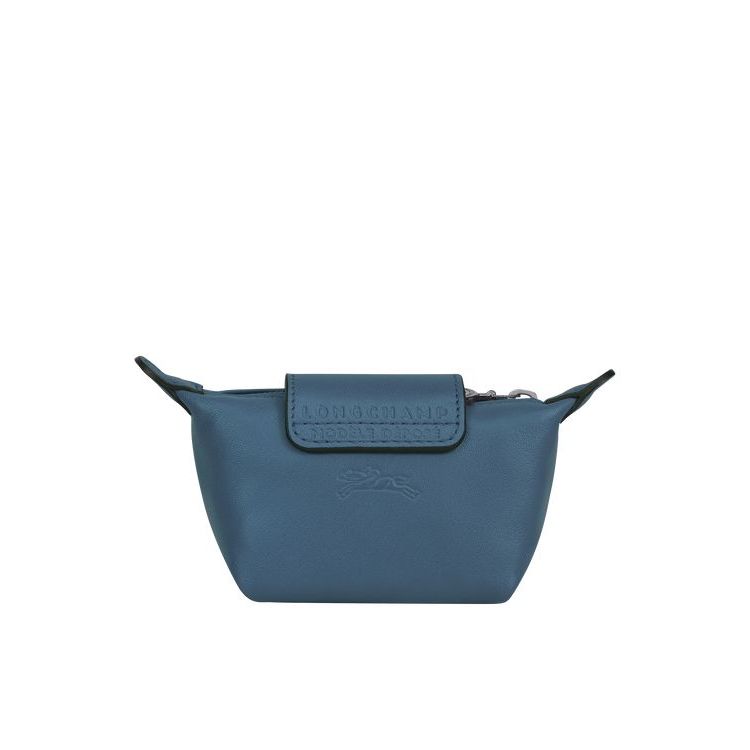 Longchamp Leren Kaarthouder Blauw | 038526-YJU