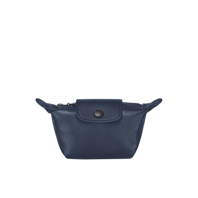 Longchamp Leren Kaarthouder Donkerblauw | 237560-MFX