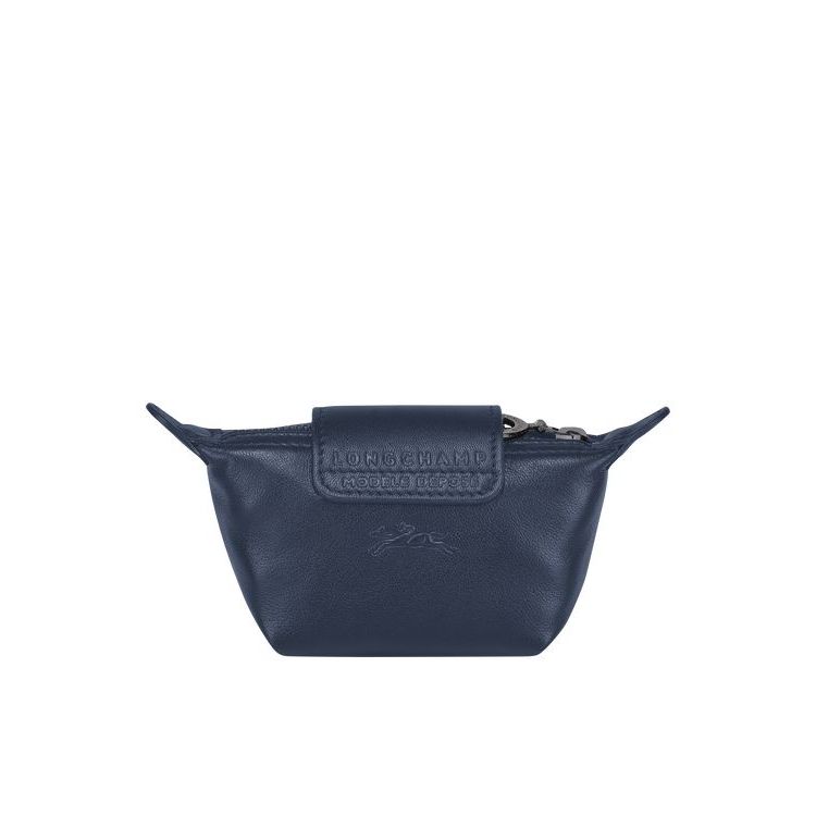 Longchamp Leren Kaarthouder Donkerblauw | 478136-UIN