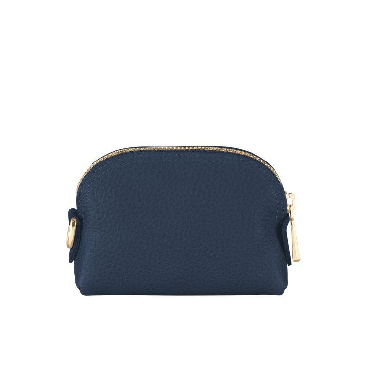 Longchamp Leren Kaarthouder Donkerblauw | 650283-DBO